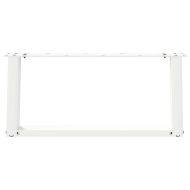 Крака за масичка за кафе, U-образни, 2 бр., бели, 70 x (30-31) см, стомана