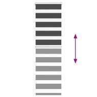 Зеброва щора черна 55x100 см Ширина на плата 50,9 см Полиестер
