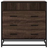 Шкаф с чекмеджета Кафяв дъб 70x41x70 cm Инженерна дървесина