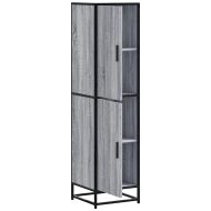Висока дъска Grey Sonoma 35,5x35x139cm Обработено дърво и метал
