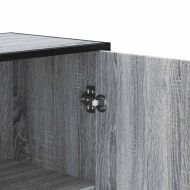 Висока дъска Grey Sonoma 35,5x35x139cm Обработено дърво и метал
