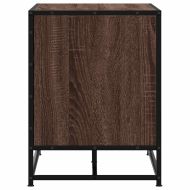 Пейка за обувки Кафяв дъб Изработена дървесина и метал