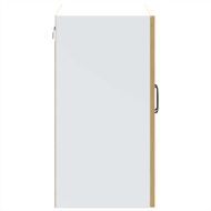 Кухненски стенен шкаф със стъклена врата "Kalmar" от дъб Artisan, инженерна дървесина