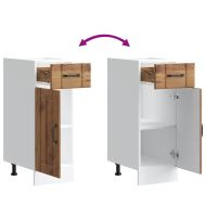 Кухненски шкаф Lucca, старо дърво, инженерно дърво