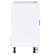 Шкаф за мивка, Lucca, бял гланц, инженерно дърво