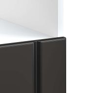 Шкаф за фурна, Lucca, черен, инженерно дърво