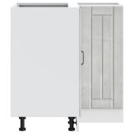 Кухненски ъглов шкаф Lucca, бетонно сив, инженерно дърво