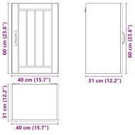Кухненски стенен шкаф Lucca, сив сонома, инженерно дърво