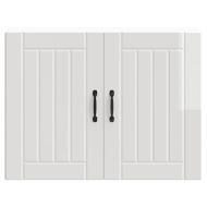 Кухненски стенен шкаф Lucca, бял гланц, инженерно дърво