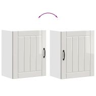 Кухненски стенен шкаф Lucca, бял гланц, инженерно дърво