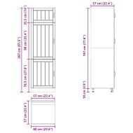 Кухненски шкаф Lucca, бял гланц, инженерно дърво