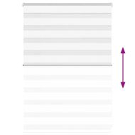 Зеброва щора бял 105x100 см Ширина на плата 100,9 см полиестер