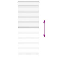 Зеброва щора бял 60x150 см ширина на плата 55,9 cm полиестер