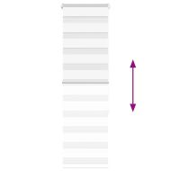 Зеброва щора бял 50x150 см ширина на плата 45,9 cm полиестер