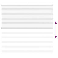 Зеброва щора бял 155x150 см Ширина на плата 150,9 см полиестер