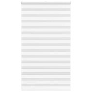 Зеброва щора бял 130x200 см ширина на плата 125,9 см полиестер