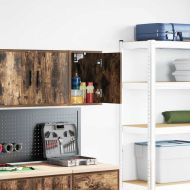 гараж стенен шкаф опушен дъб инженерна дървесина