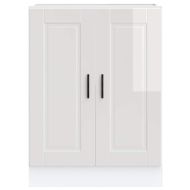 Кухненски шкаф Porto, бял гланц, инженерно дърво