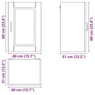 Кухненски стенен шкаф Porto, дъб сонома, инженерно дърво