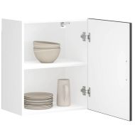 Кухненски стенен шкаф Porto, черен, инженерно дърво