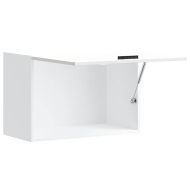 Кухненски стенен шкаф Porto, бял гланц, инженерно дърво