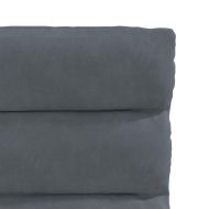 Трапезни столове, 4 бр, тъмносиви, кадифе