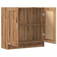 Библиотека, дъб артизан, 82,5x30,5x80 см, инженерно дърво