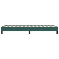 Рамка за легло без матрак Тъмнозелено 80x220 cm Кадифе
