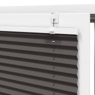 Плисирана щора черна 115x200 cm Ширина на плата 114,4 cm