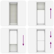 Плисирана щора Светло сиво 80x200 cm Ширина на плата 79,4 cm