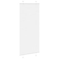 Плисирана щора Бяла 95x200 cm Ширина на плата 94,4 cm Полиестер