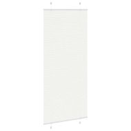 Плисирана щора Бяла 95x200 cm Ширина на плата 94,4 cm Полиестер