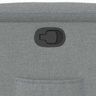 Реклайнер стол, светлосив, текстил