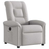 Recliner Chair Cloud Grey Fabric