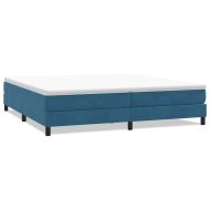 Box Spring Легло без матрак Тъмно синьо 200x210 cm Кадифе
