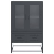 Висок шкаф, антрацит, 68x39x111,5 см, стомана