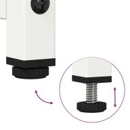 Висока дъска Бяла 68x39x107 cm Стомана