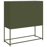 Бюфет, маслиненозелен, 100,5x39x107см, студеновалцувана стомана