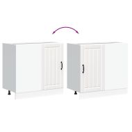 Долен кухненски шкаф, Lucca, бял, инженерно дърво