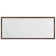 LED огледало за баня, кафяв дъб, 100x8,5x37 см, инженерно дърво