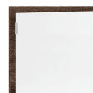 LED огледало за баня, кафяв дъб, 100x8,5x37 см, инженерно дърво