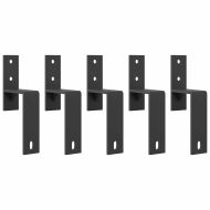 Комплект механизъм за плъзгаща врата, 200 см, стомана, черен