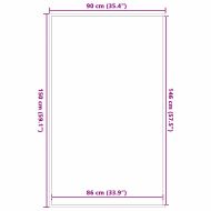 Изтривалка, сива, 90x150 см