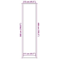 Изтривалка, синя, 115x500 см