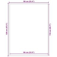 Изтривалка, кафява, 90x120 см