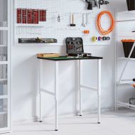 Работна маса тъмнокафява Дъб от масивна дървесина