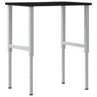 Работна маса тъмнокафява Дъб от масивна дървесина