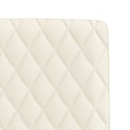 Трапезни столове, 4 бр, кремави, кадифе