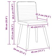 Трапезни столове, 4 бр, светлосиви, текстил