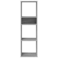 Библиотека, сив сонома, 34x31x112 см, инженерно дърво